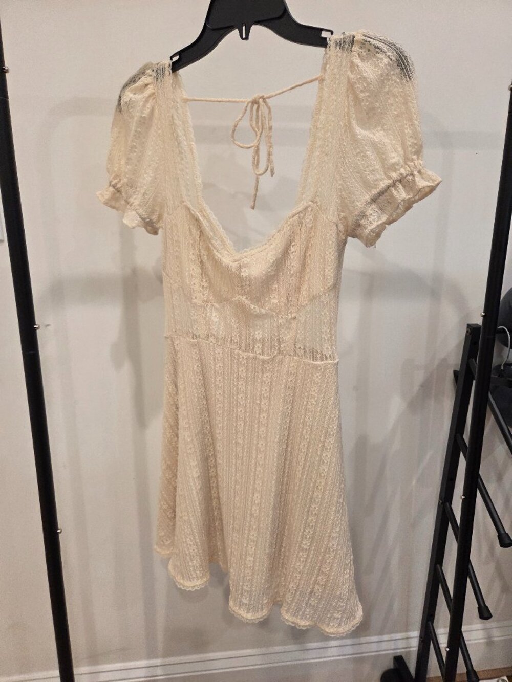 Urban Outfitters White Lace Mini Dress